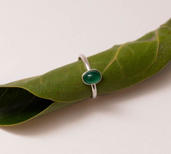 Anillo Africa con Agata Verde - Image 4