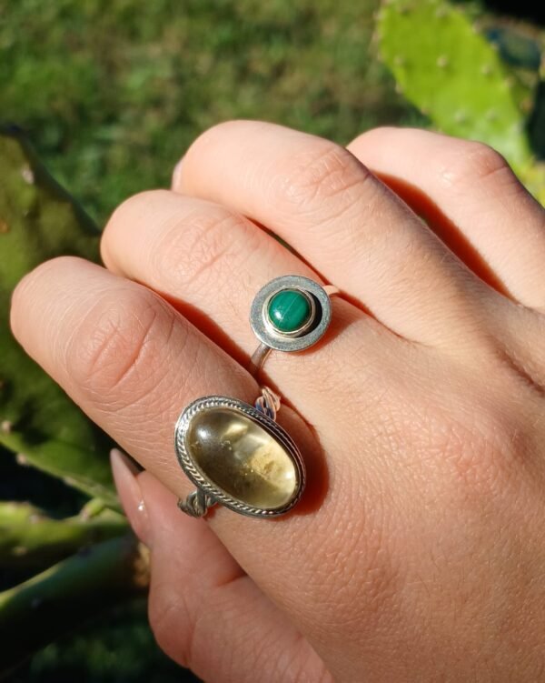 Anillo Copenhague con Malaquita - Image 2