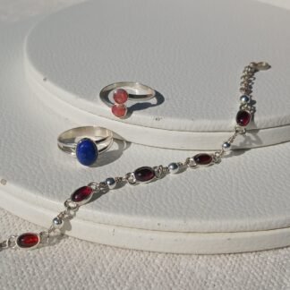 Anillo Atenas con Rodocrosita