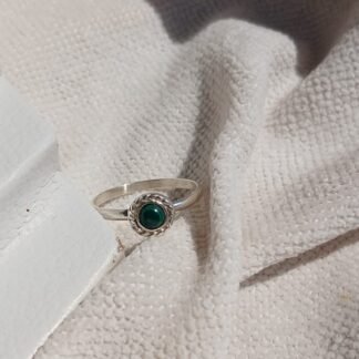 Anillo Sicilia con Malaquita