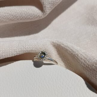 Anillo Sicilia con Labradorita