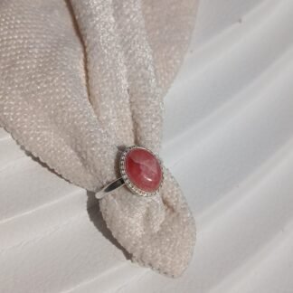 Anillo Nairobi con Rodocrosita