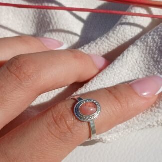 Anillo Estambul con Rodocrosita