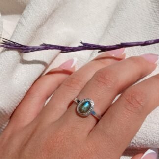 Anillo Estambul con Labradorita