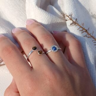 Anillo Atenas con Ojo de Tigre