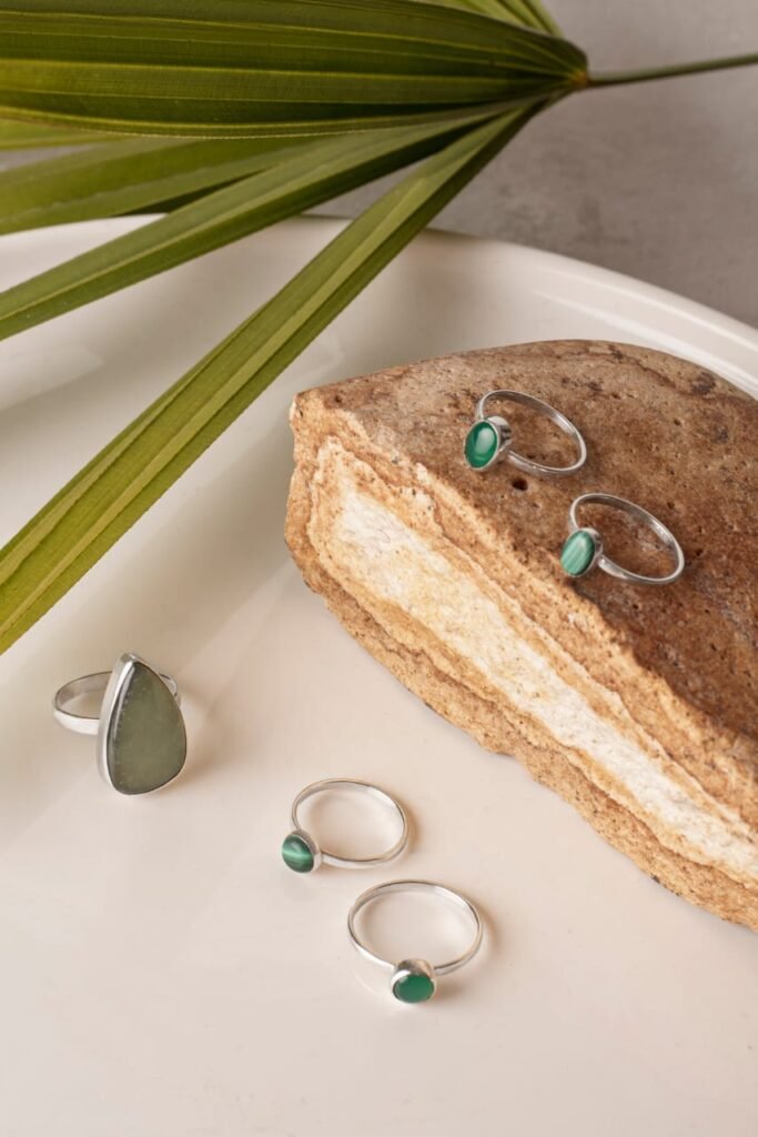 Anillo Africa con Agata Verde - Image 3