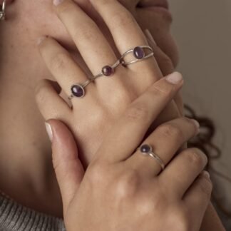 Anillo Africa con Fluorita