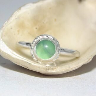 Anillo Sicilia con Agata Verde