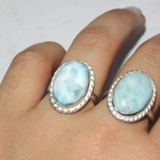Anillo Roma con Larimar