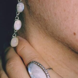 Aros Amazonas con Piedra Luna