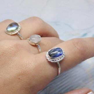 Anillo Nairobi con Cianita