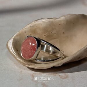 Anillo Asia con Rodocrosita