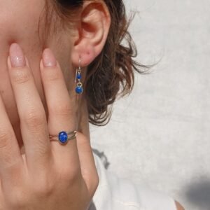 Aros Cairo con lapislazuli