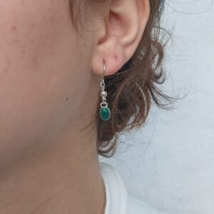 Aros Sahara con malaquita