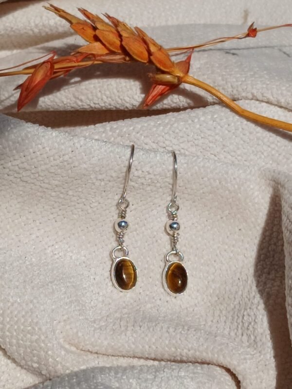 Aros Sahara con ojo de tigre - Image 2